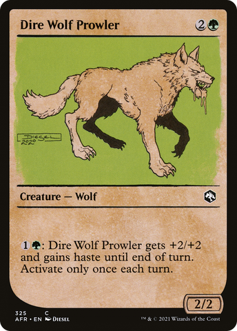 Dire Wolf Prowler (Showcase) [Dungeons & Dragons: Adventures in the Forgotten Realms] - The Mythic Store | 24h Order Processing