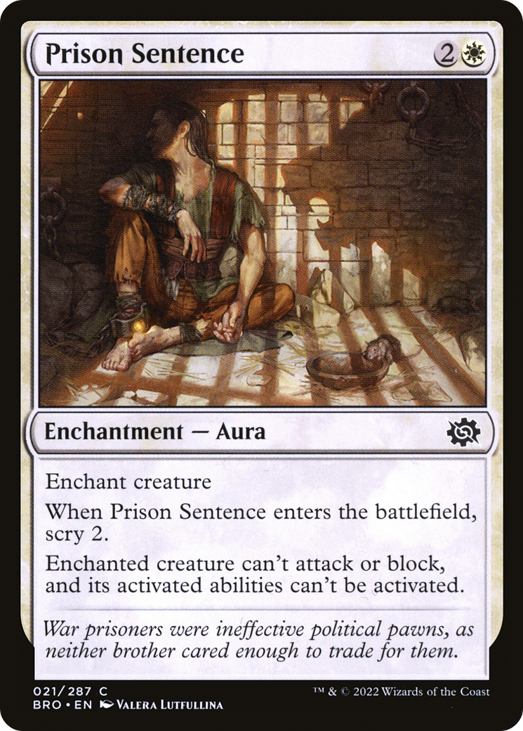 Prison Sentence [The Brothers' War] - The Mythic Store | 24h Order Processing