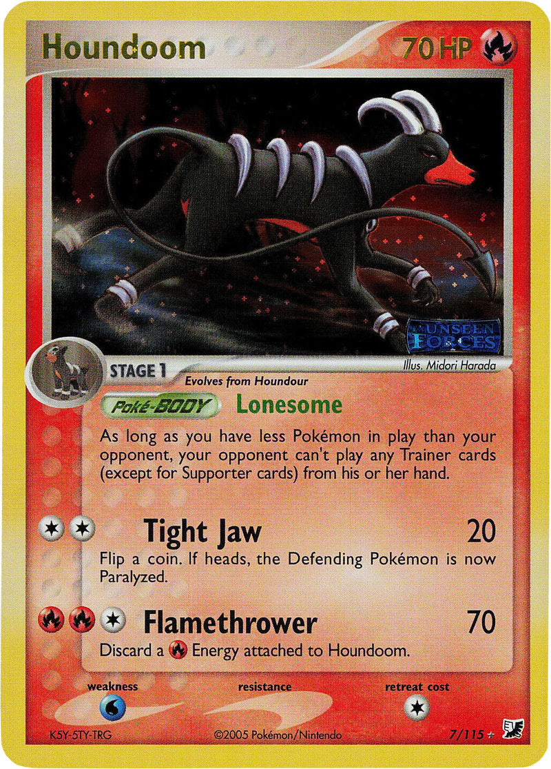 Houndoom (7/115) (Stamped) [EX: Unseen Forces] - The Mythic Store | 24h Order Processing