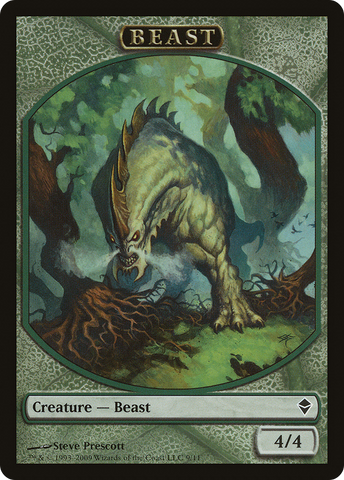 Beast Token [Zendikar Tokens] - The Mythic Store | 24h Order Processing