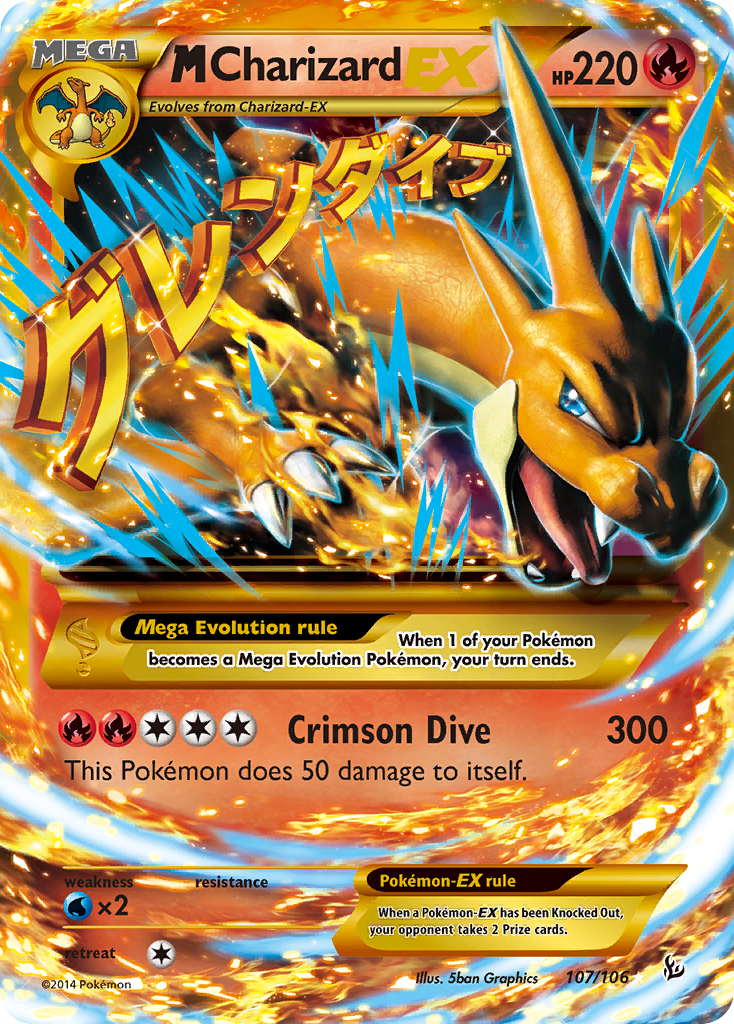 M Charizard EX (107/106) [XY: Flashfire] - The Mythic Store | 24h Order Processing