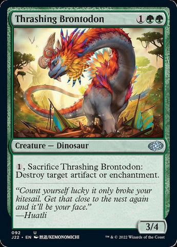 Thrashing Brontodon [Jumpstart 2022] - The Mythic Store | 24h Order Processing