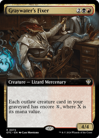 Graywater's Fixer (Extended Art) [Outlaws of Thunder Junction Commander] - The Mythic Store | 24h Order Processing