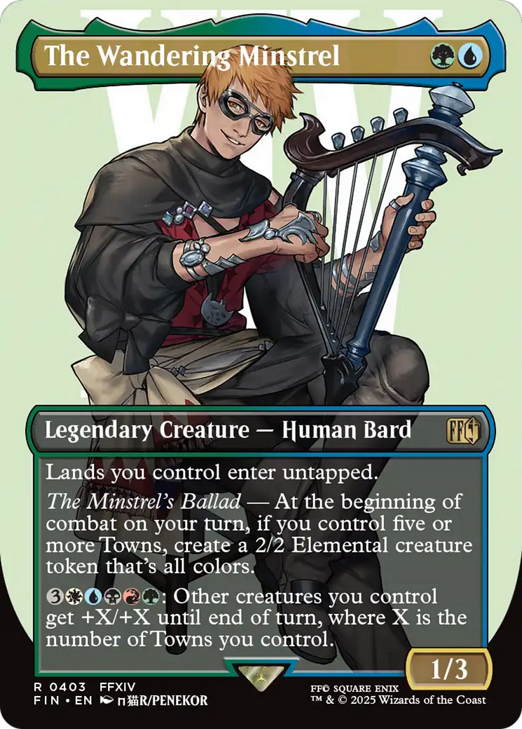 The Wandering Minstrel (Borderless) [FINAL FANTASY] - The Mythic Store | 24h Order Processing