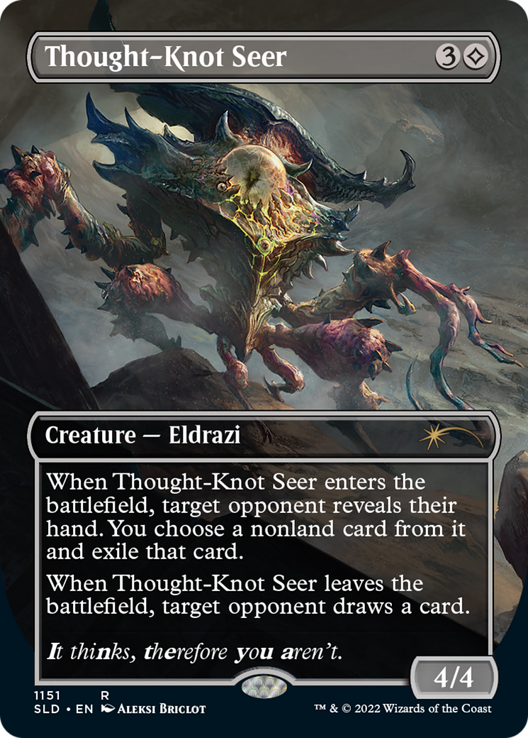 Thought-Knot Seer (1151) (Borderless) [Secret Lair Drop Series] - The Mythic Store | 24h Order Processing