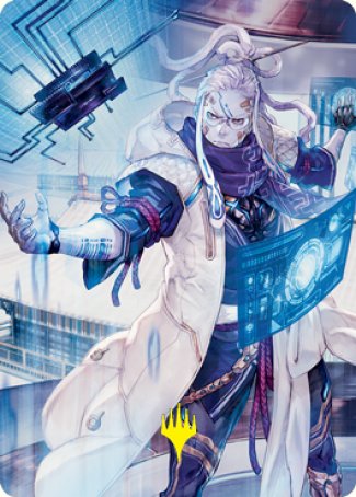 Tameshi, Reality Architect 2 Art Card (Gold-Stamped Signature) [Kamigawa: Neon Dynasty Art Series] - The Mythic Store | 24h Order Processing