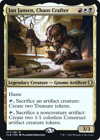Jan Jansen, Chaos Crafter [Commander Legends: Battle for Baldur's Gate Prerelease Promos] - The Mythic Store | 24h Order Processing