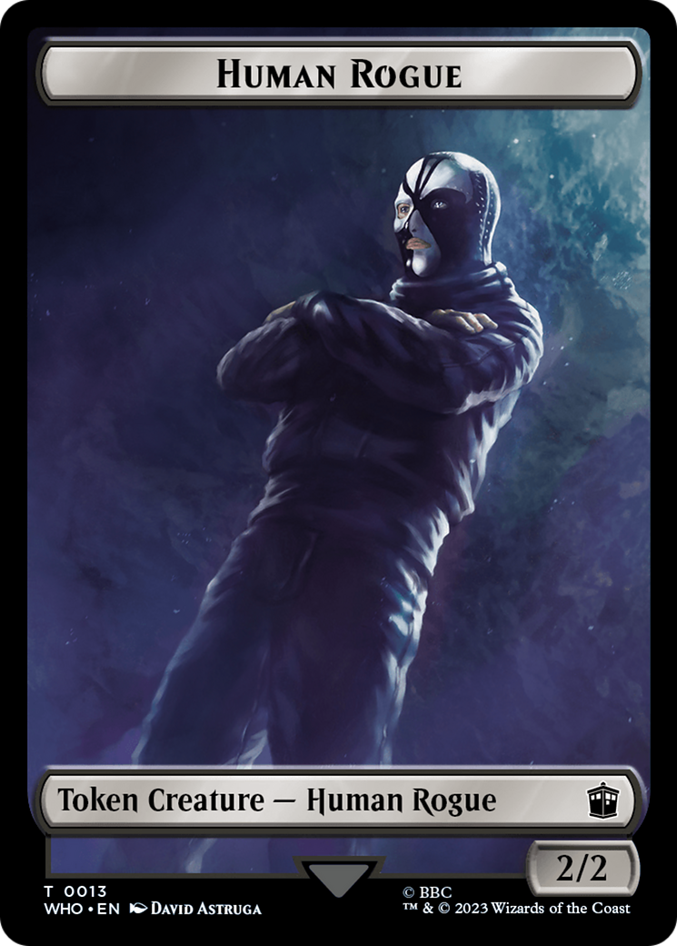 Human Rogue // Clue (0021) Double-Sided Token [Doctor Who Tokens] - The Mythic Store | 24h Order Processing