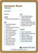 Antoine Ruel Decklist [World Championship Decks 2001] - The Mythic Store | 24h Order Processing