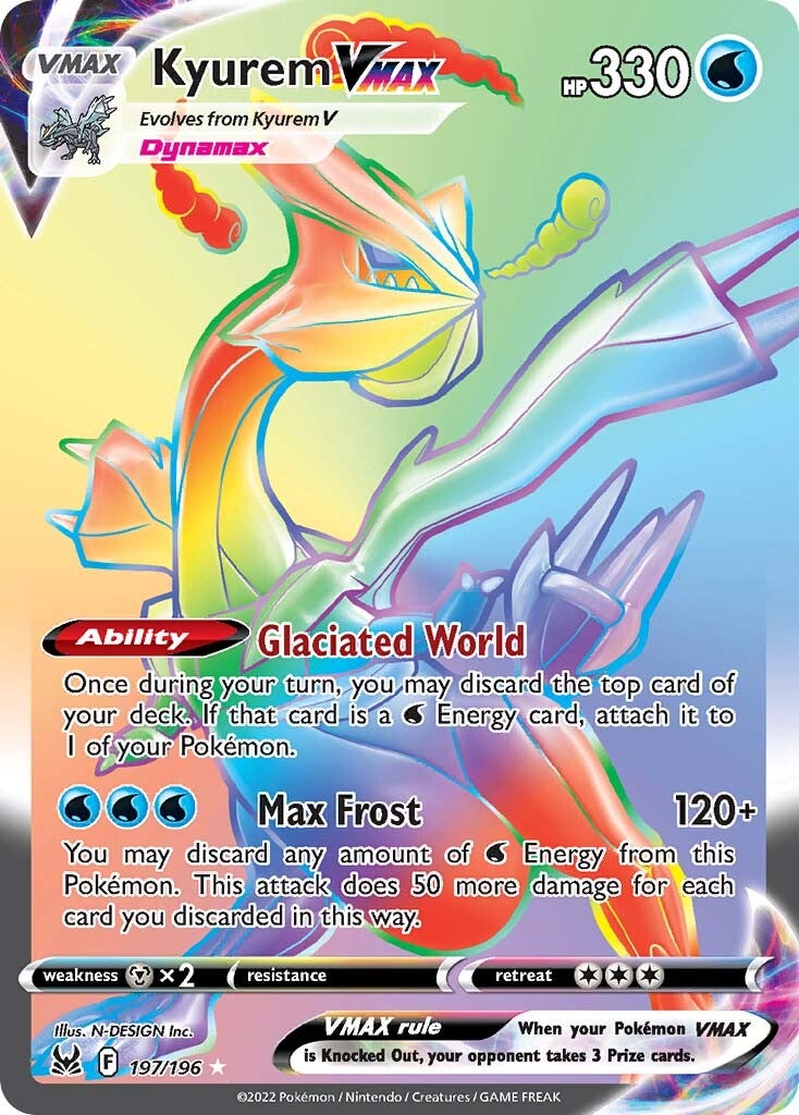 Kyurem VMAX (197/196) [Sword & Shield: Lost Origin] - The Mythic Store | 24h Order Processing