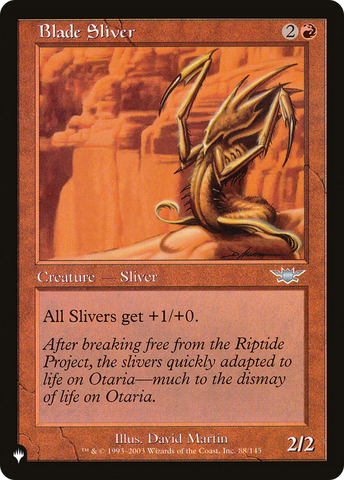 Blade Sliver [The List] - The Mythic Store | 24h Order Processing