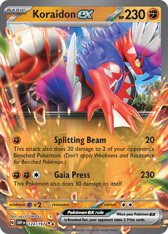 Koraidon ex (124/197) [Scarlet & Violet: Obsidian Flames] - The Mythic Store | 24h Order Processing