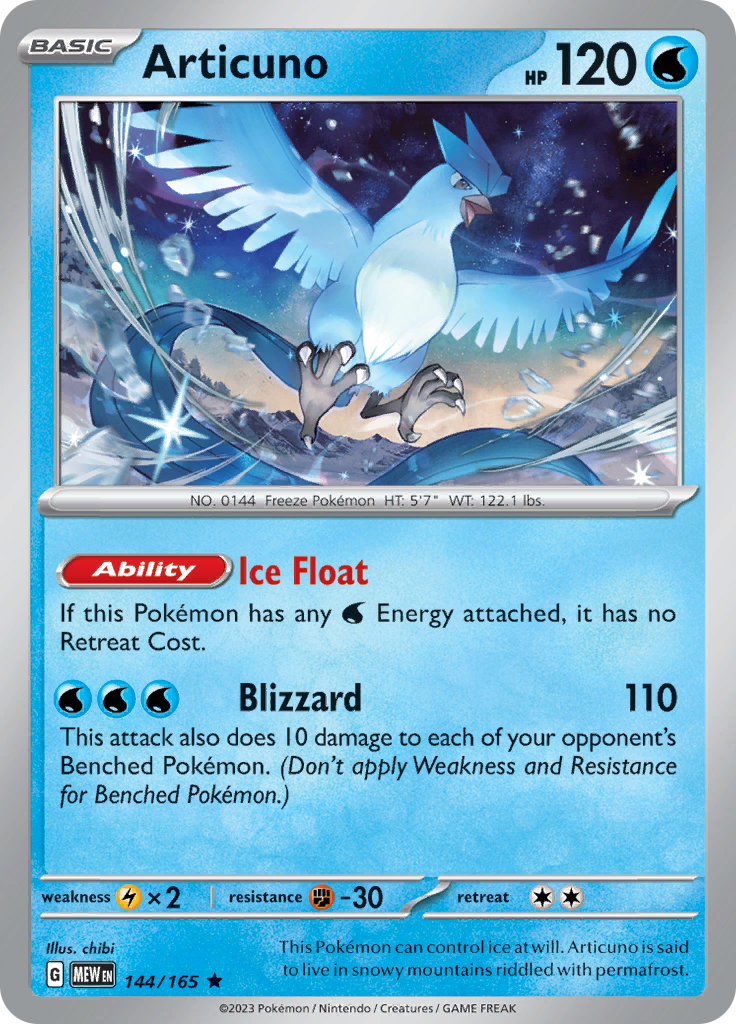 Articuno (144/165) [Scarlet & Violet 151] - The Mythic Store | 24h Order Processing