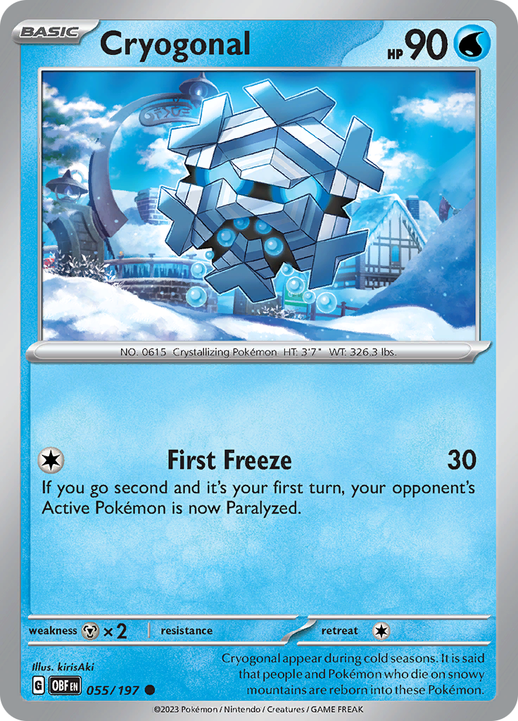 Cryogonal (055/197) [Scarlet & Violet: Obsidian Flames] - The Mythic Store | 24h Order Processing