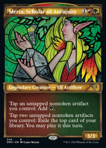 Meria, Scholar of Antiquity (Showcase Textured) [Dominaria United] - The Mythic Store | 24h Order Processing