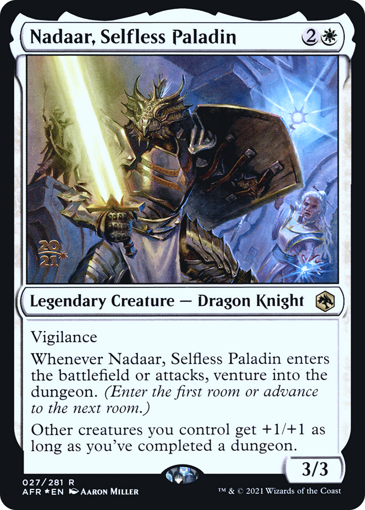 Nadaar, Selfless Paladin [Dungeons & Dragons: Adventures in the Forgotten Realms Prerelease Promos] - The Mythic Store | 24h Order Processing
