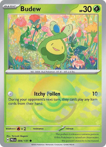 Budew (004/131) (Poke Ball Pattern) [Scarlet & Violet: Prismatic Evolutions] - The Mythic Store | 24h Order Processing