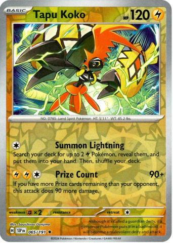 Tapu Koko (065/191) [Scarlet & Violet: Surging Sparks] - The Mythic Store | 24h Order Processing