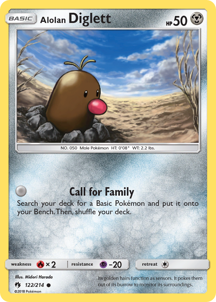 Alolan Diglett (122/214) [Sun & Moon: Lost Thunder] - The Mythic Store | 24h Order Processing