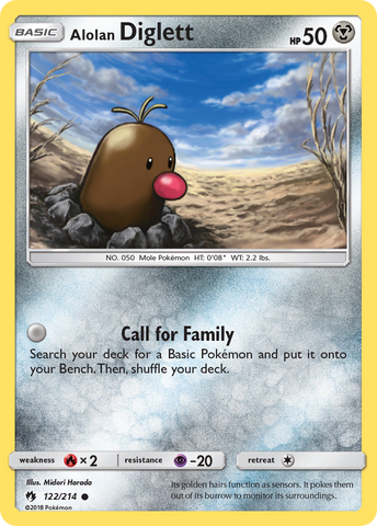 Alolan Diglett (122/214) [Sun & Moon: Lost Thunder] - The Mythic Store | 24h Order Processing