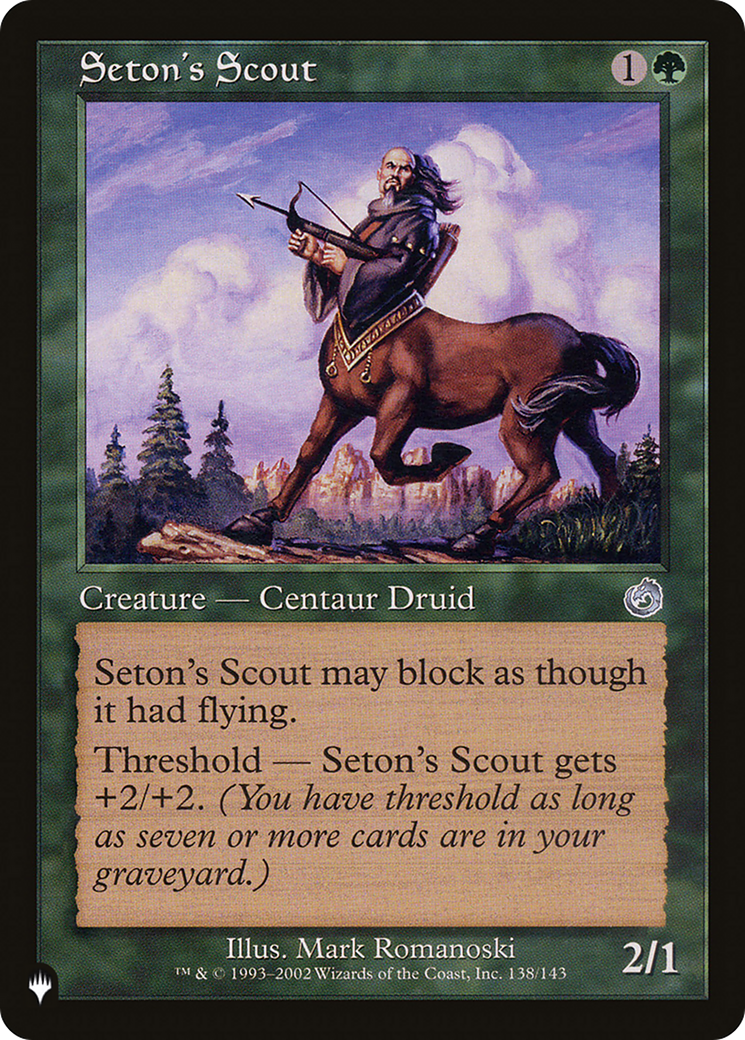 Seton's Scout [The List] - The Mythic Store | 24h Order Processing