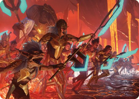 Roar of Resistance Art Card [Phyrexia: All Will Be One Art Series] - The Mythic Store | 24h Order Processing