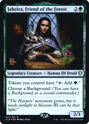Jaheira, Friend of the Forest [Commander Legends: Battle for Baldur's Gate Prerelease Promos] - The Mythic Store | 24h Order Processing