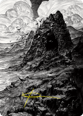 Mountain Art Card (Gold-Stamped Signature) [Innistrad: Crimson Vow Art Series] - The Mythic Store | 24h Order Processing
