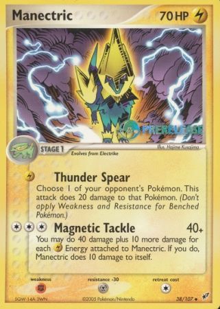 Manectric EX (38/107) (Deoxys Prerelease Promo) [Nintendo: Black Star Promos] - The Mythic Store | 24h Order Processing