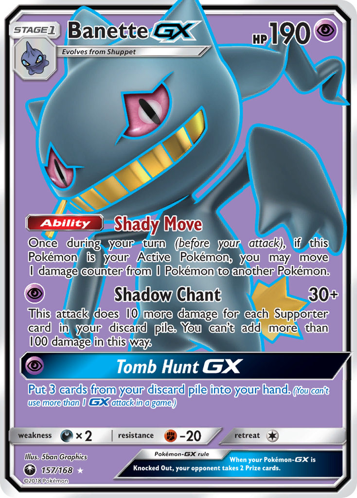 Banette GX (157/168) [Sun & Moon: Celestial Storm] - The Mythic Store | 24h Order Processing