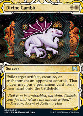 Divine Gambit (Foil Etched) [Strixhaven: Mystical Archive] - The Mythic Store | 24h Order Processing