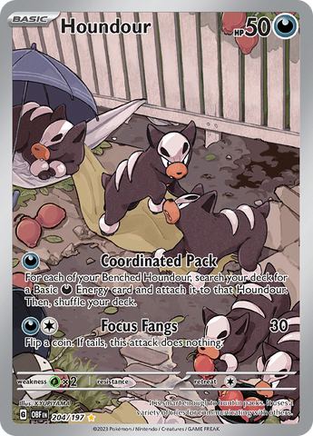 Houndour (204/197) [Scarlet & Violet: Obsidian Flames] - The Mythic Store | 24h Order Processing