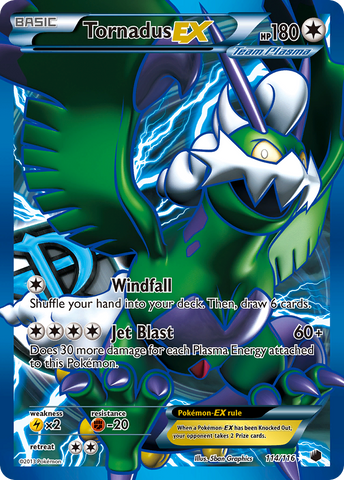 Tornadus EX (114/116) [Black & White: Plasma Freeze] - The Mythic Store | 24h Order Processing