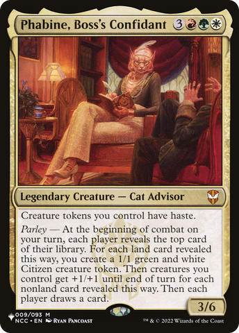 Phabine, Boss's Confidant [The List] - The Mythic Store | 24h Order Processing