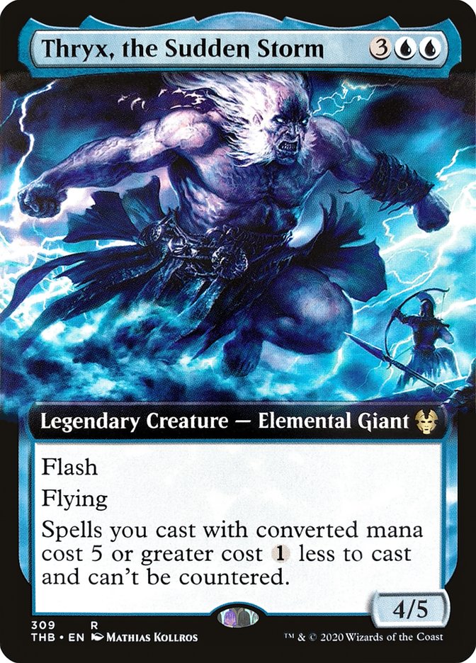 Thryx, the Sudden Storm (Extended Art) [Theros Beyond Death] - The Mythic Store | 24h Order Processing
