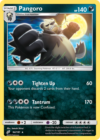 Pangoro (94/181) [Sun & Moon: Team Up] - The Mythic Store | 24h Order Processing