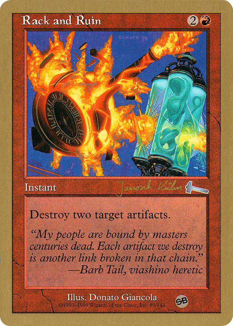Rack and Ruin (Janosch Kuhn) (SB) [World Championship Decks 2000] - The Mythic Store | 24h Order Processing