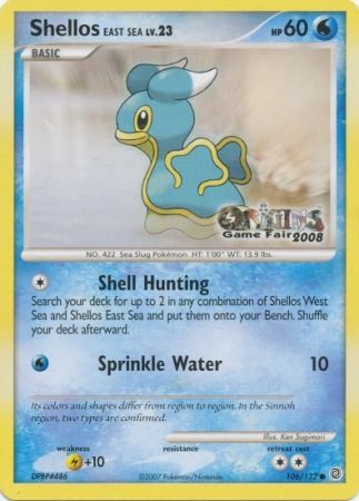 Shellos East Sea (106/132) (Origins Game Fair 2008) [Nintendo: Black Star Promos] - The Mythic Store | 24h Order Processing