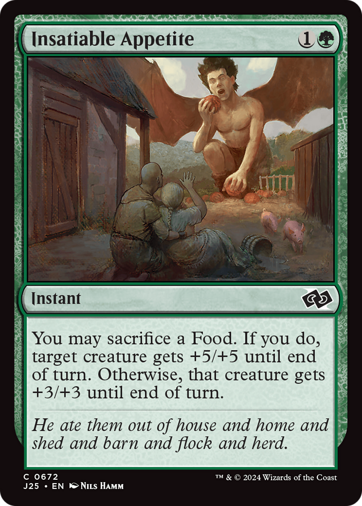 Insatiable Appetite [Foundations Jumpstart] - The Mythic Store | 24h Order Processing