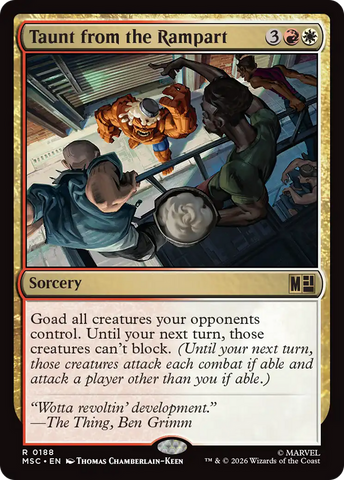 Taunt from the Rampart (Surge Foil) [Marvel Super Heroes Commander] - The Mythic Store | 24h Order Processing