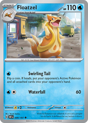 Floatzel (049/197) [Scarlet & Violet: Obsidian Flames] - The Mythic Store | 24h Order Processing