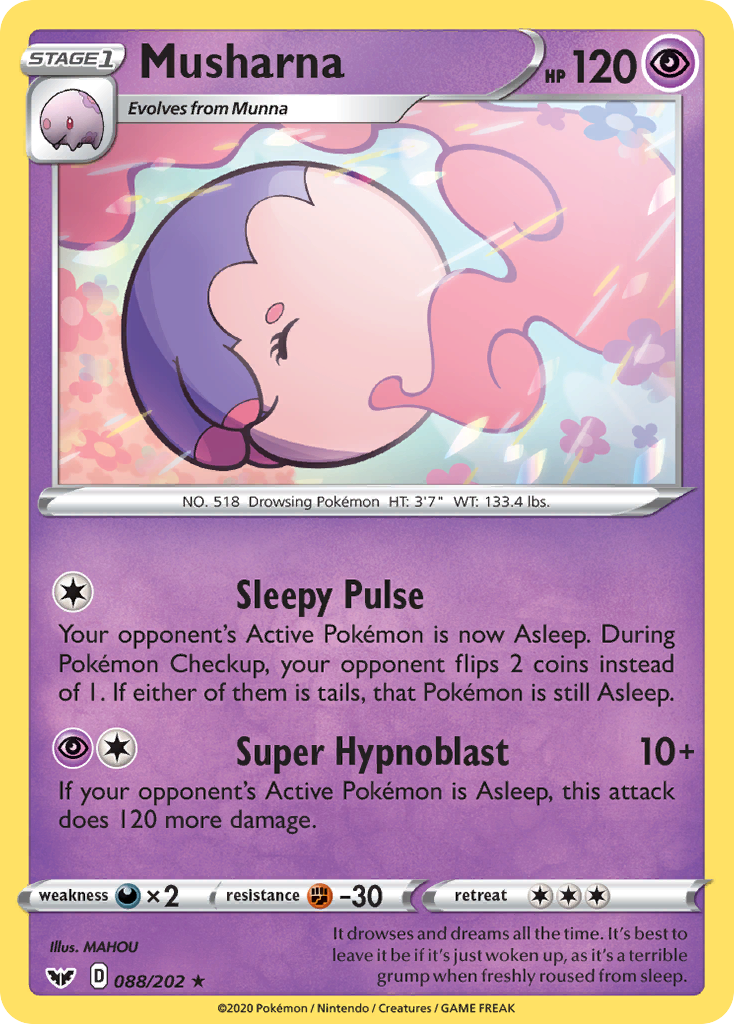 Musharna (088/202) [Sword & Shield: Base Set] - The Mythic Store | 24h Order Processing