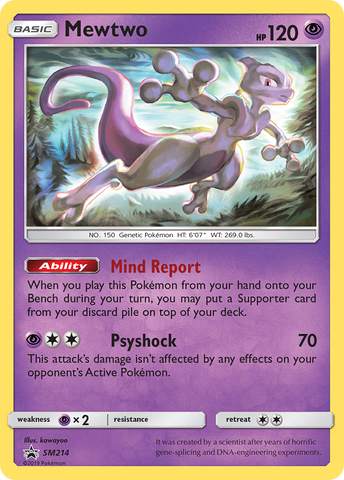 Mewtwo (SM214) [Sun & Moon: Black Star Promos] - The Mythic Store | 24h Order Processing
