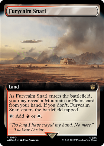 Furycalm Snarl (Extended Art) (Surge Foil) [Doctor Who] - The Mythic Store | 24h Order Processing