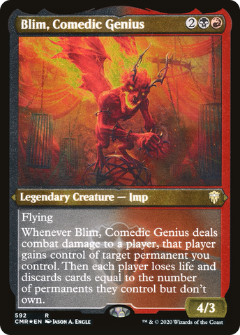 Blim, Comedic Genius (Etched) [Commander Legends] - The Mythic Store | 24h Order Processing