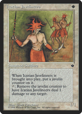 Icatian Javelineers (Scott Kirschner) [Fallen Empires] - The Mythic Store | 24h Order Processing