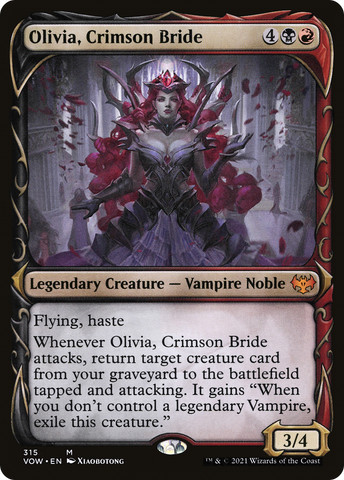 Olivia, Crimson Bride (Showcase Fang Frame) [Innistrad: Crimson Vow] - The Mythic Store | 24h Order Processing