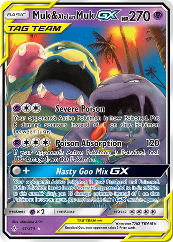 Muk & Alolan Muk GX (61/214) [Sun & Moon: Unbroken Bonds] - The Mythic Store | 24h Order Processing