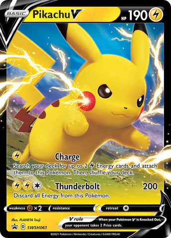 Pikachu V (SWSH061) (Jumbo Card) [Sword & Shield: Black Star Promos] - The Mythic Store | 24h Order Processing