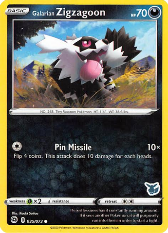 Galarian Zigzagoon (035/073) (Eevee Deck) [Battle Academy 2022] - The Mythic Store | 24h Order Processing